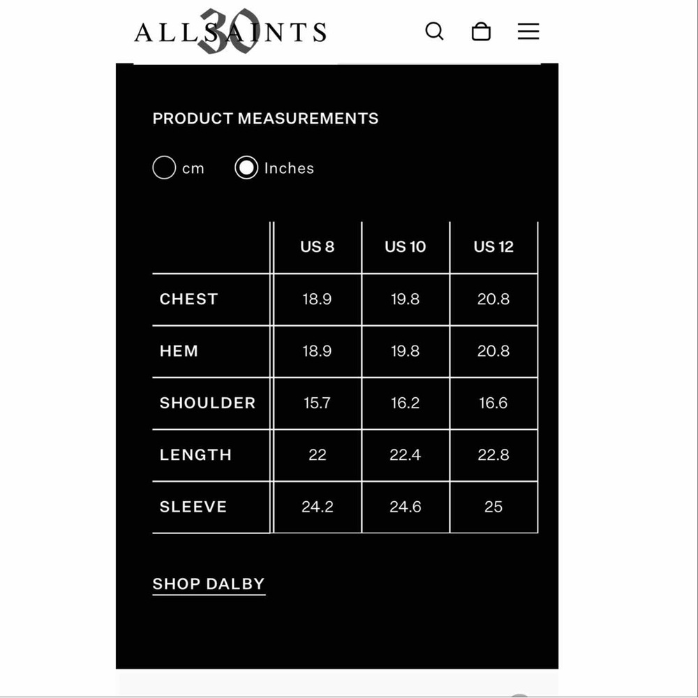 NWT All Saints Dalby Leather Biker Jacket - Picture 13 of 14